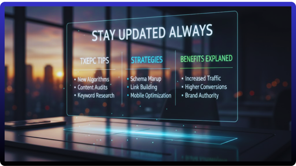Stay Updated Always TXEPC Tips Strategies and Benefits Explained stay updated always txepc