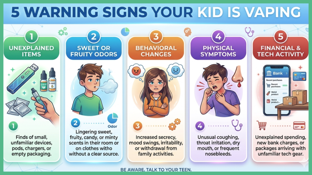 5 signs your kid is vaping