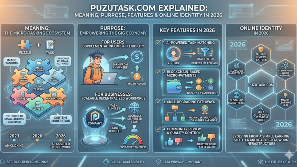 Puzutask com Explained Meaning Purpose Features and Online Identity in 2026 puzutask com