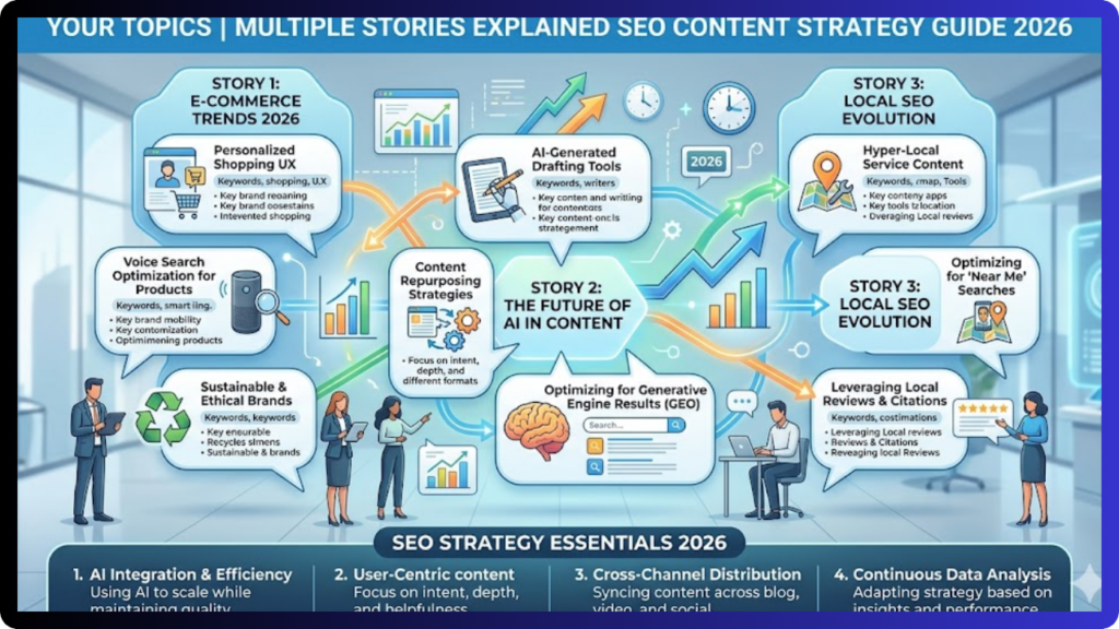 Your Topics | Multiple Stories Explained SEO Content Strategy Guide 2026 your topics | multiple stories